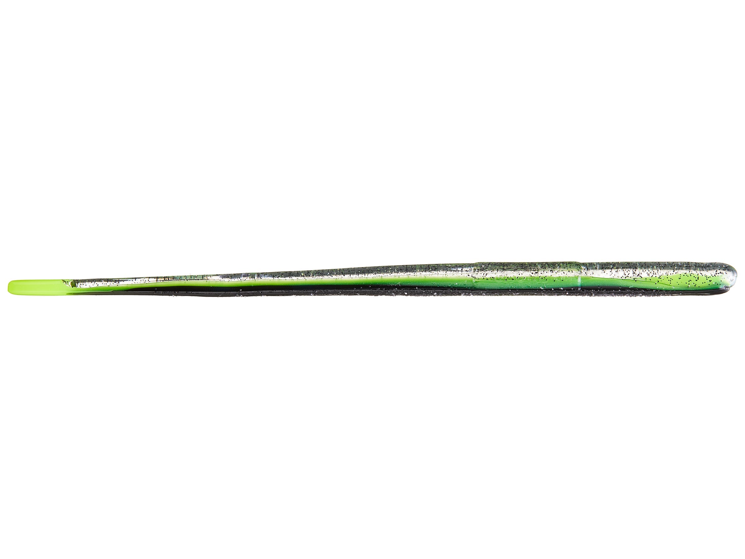 Roboworm Straight Tail 4.5" Salt & Pepper Chartreuse