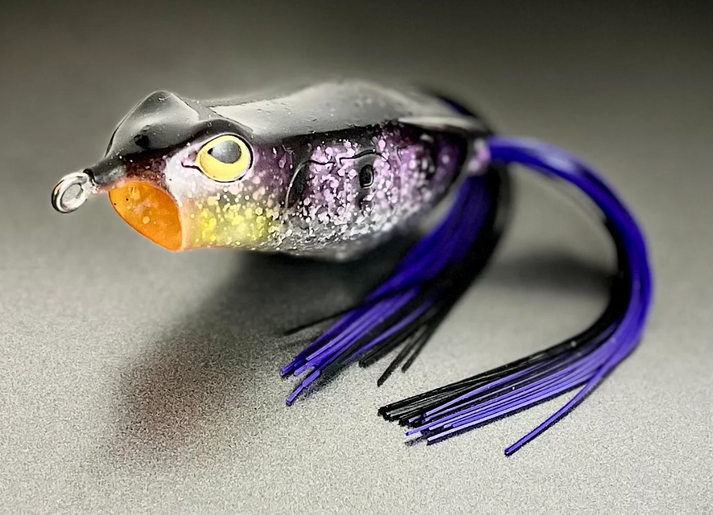 Copper Red Baits Wave Frog Loud Mouth Edition Purple Shad