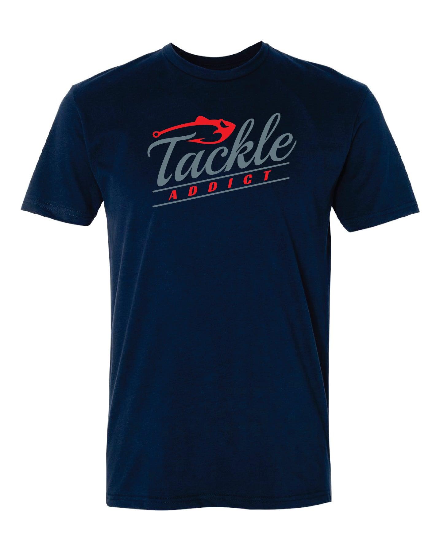 Tackle Addict "Script" T-Shirt Midnight Navy