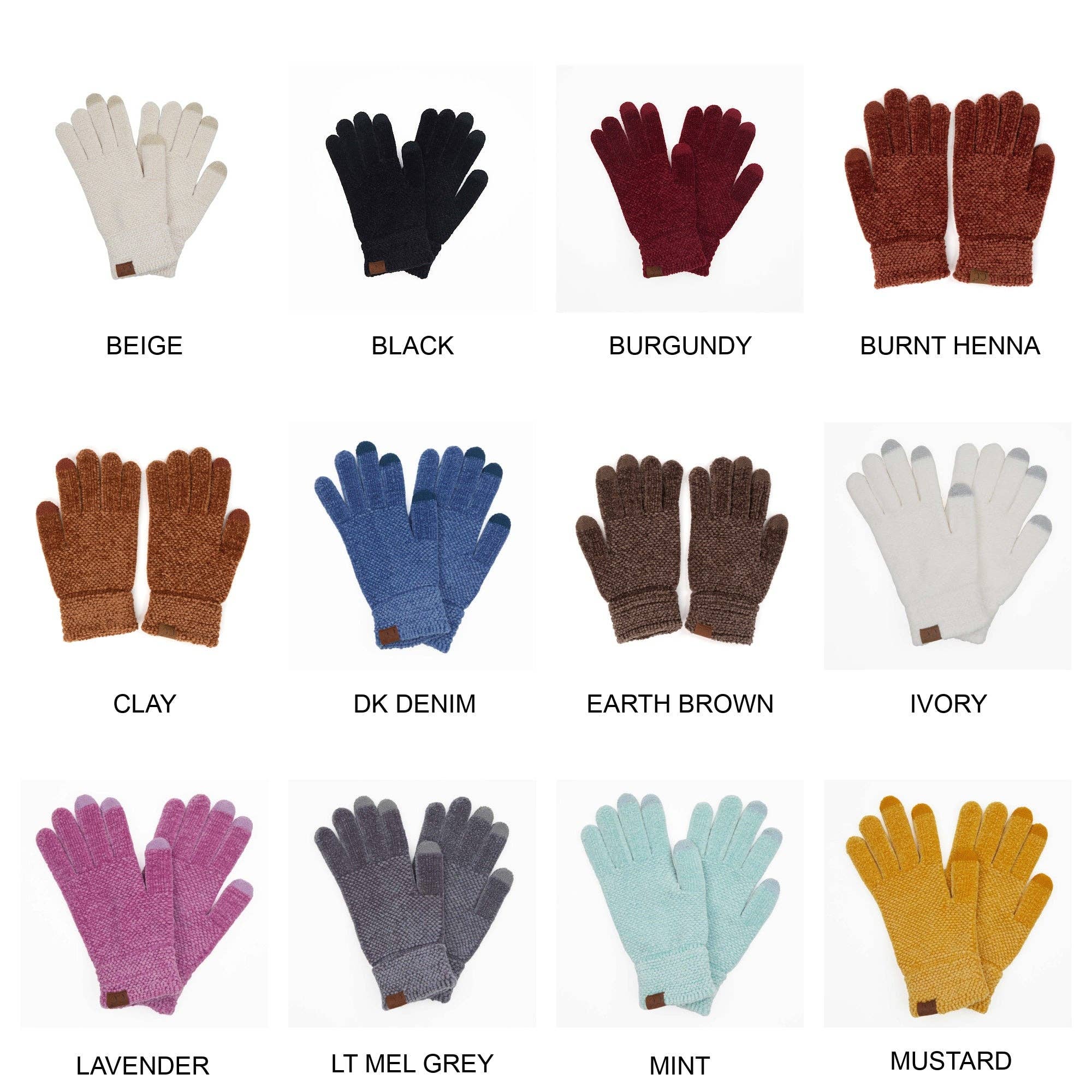 CC Chenille Touchscreen Glove ( G-9016 )