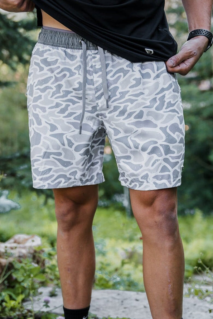 Burlebo Athletic Shorts White Camo