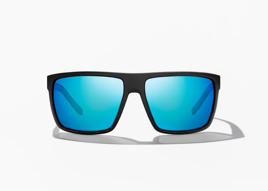 Bajio Toads Sunglasses Black Matte Blue Mirror Glass