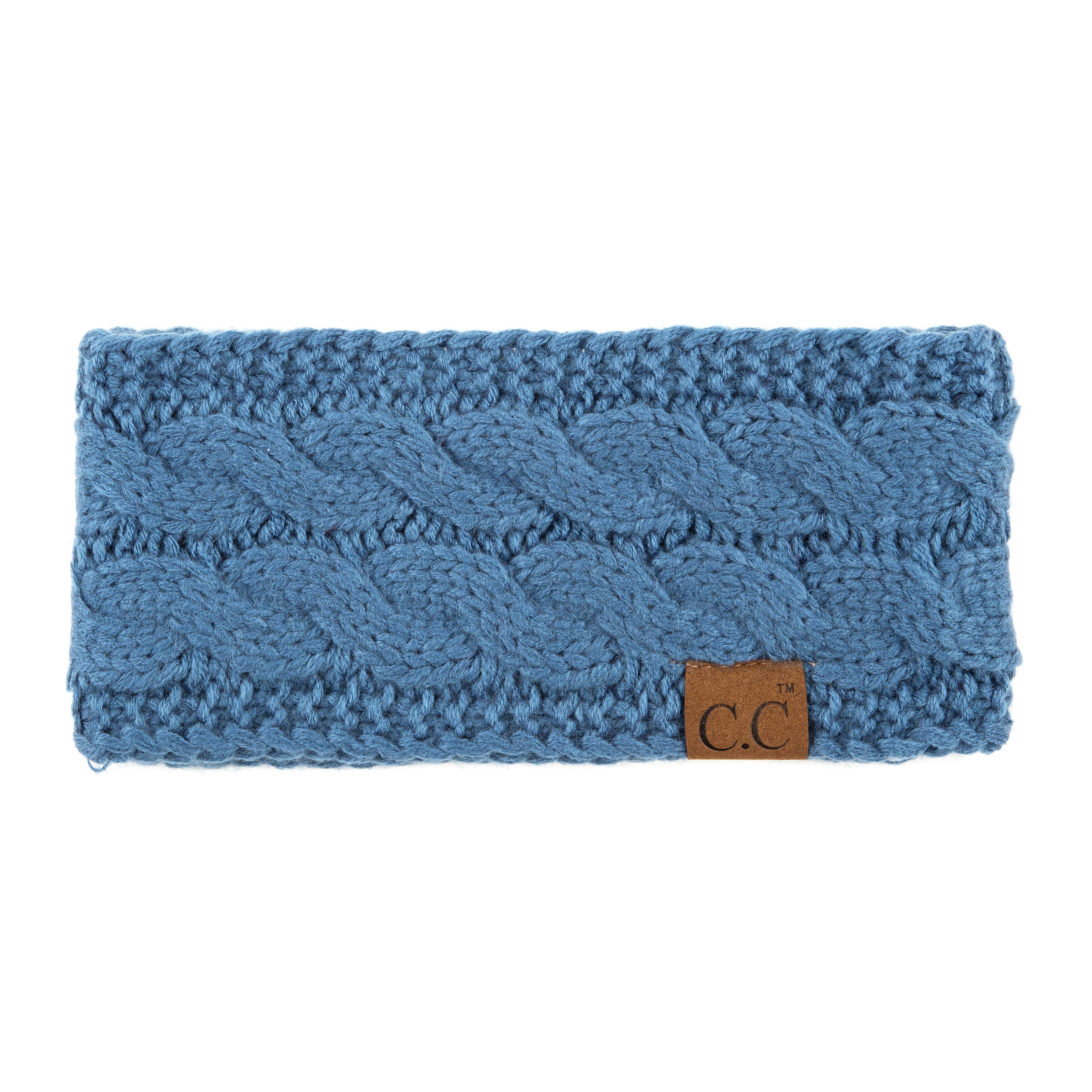 CC Cable Knit Lined Headwrap ( HW-20 )