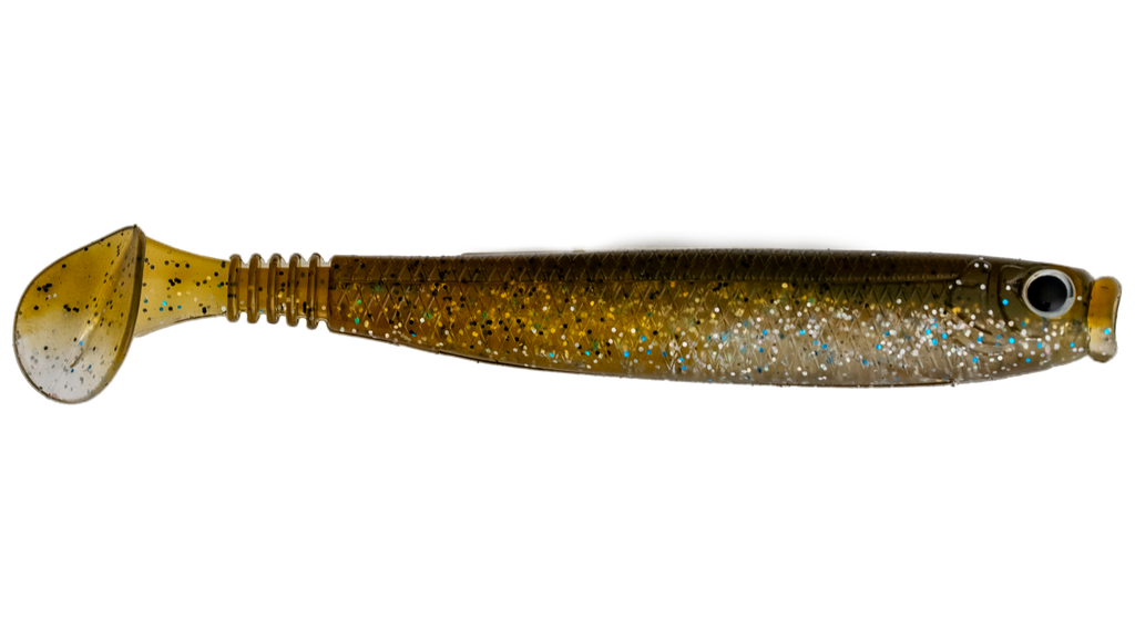 G-Ratt Baits Thin Swim Paddle Tail Swimbaits CRYSTAL SHAD