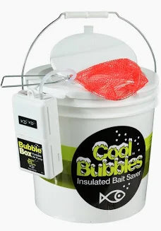 Cool Bubbles insulated bait saver plastic bucket