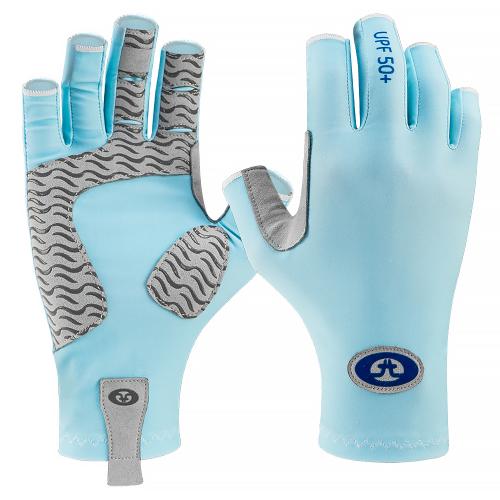 Flying Fisherman Sun Bandit Pro Series Fishing Gloves S M Bahama Blue