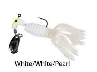 Blakmore Team Crappie Tamer-Ringed Body with Flare Tail White Pearl