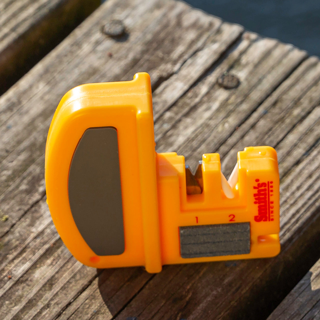 Smith's Fillet Sharpener Knife & Hook Yellow