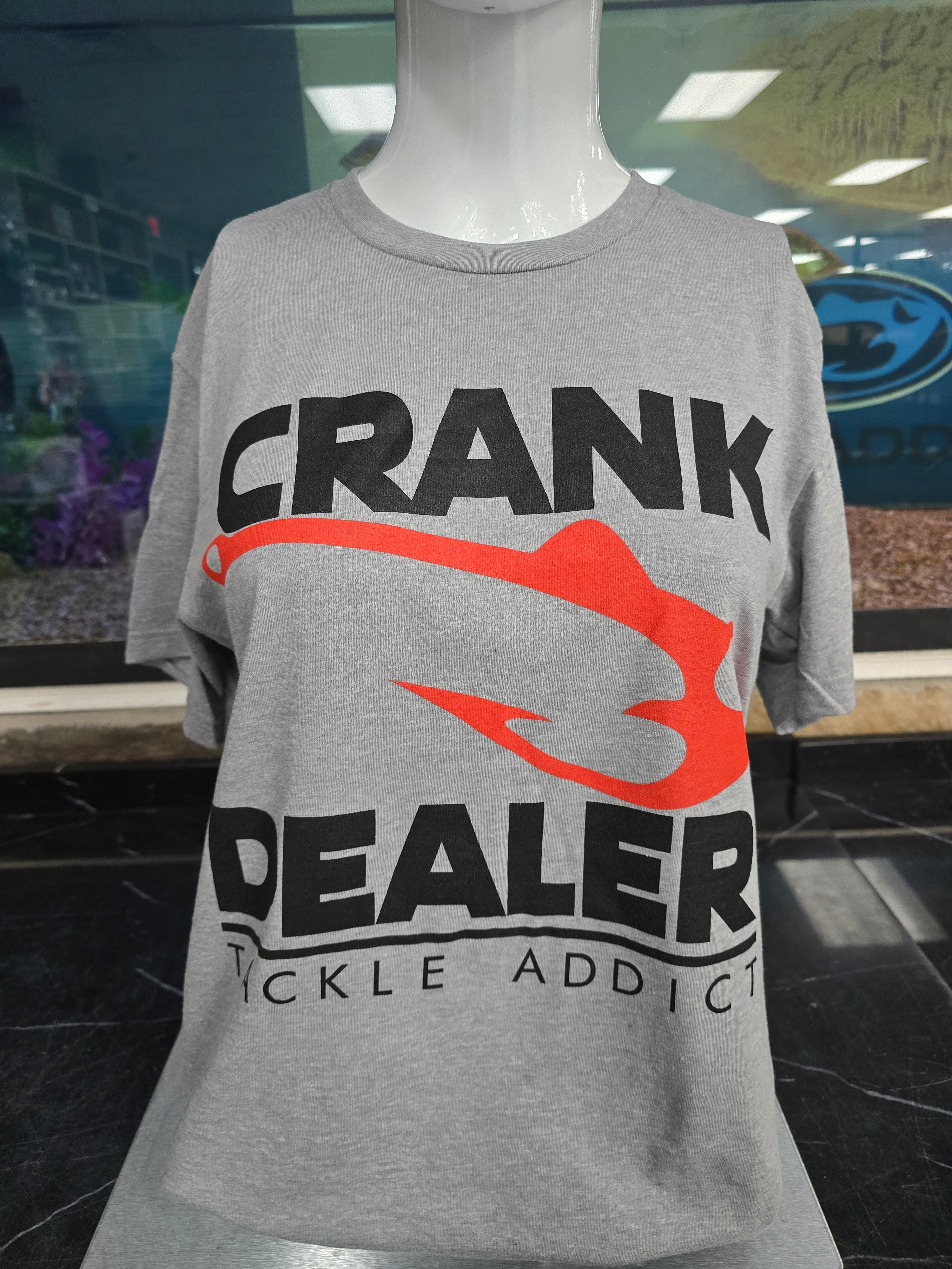 Tackle Addict "Crank" T-shirt Dark Heather Gray