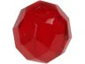 Top Brass Glass Beads 8mm Red