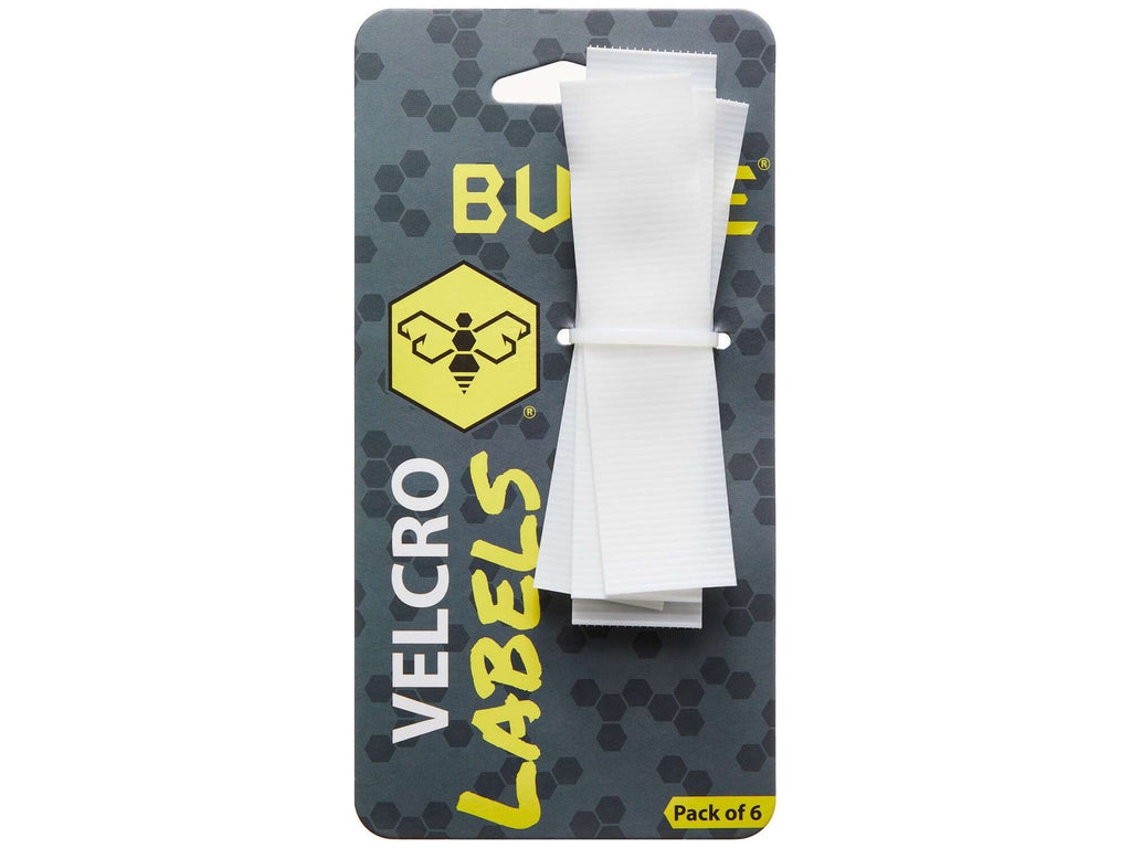 Buzbe Velcro Labels 6pk White