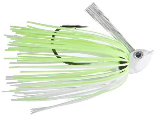 V&M Pacemaker Pulse Swim Jig Chartreuse White