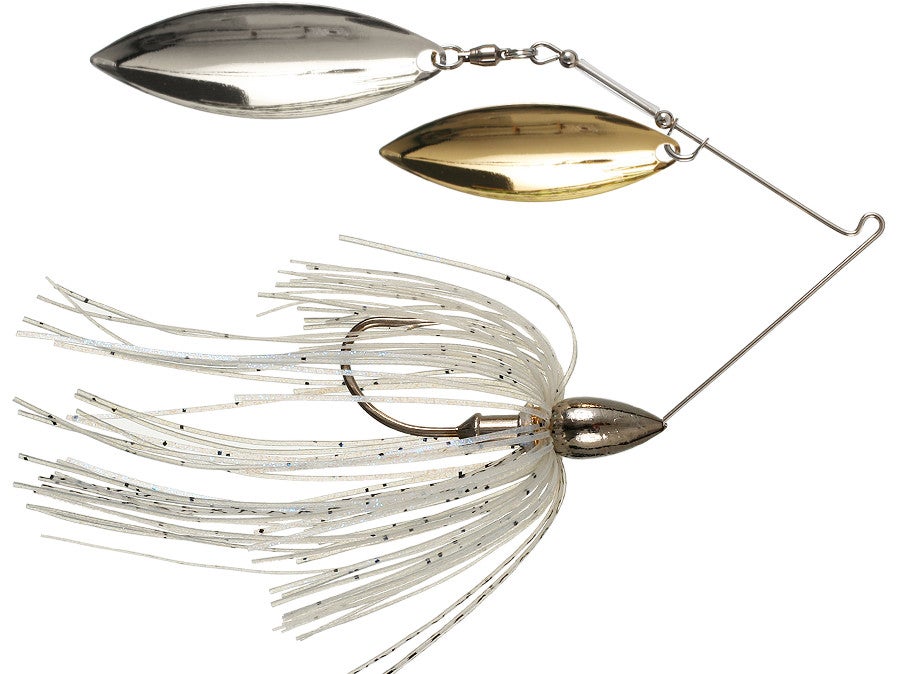 War Eagle Double Willow Spinnerbait Nickel Frame Blue Shad