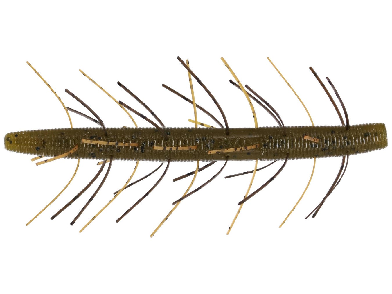 Yamamoto Fuzzy Senko 297O Green Pumpkin Orange