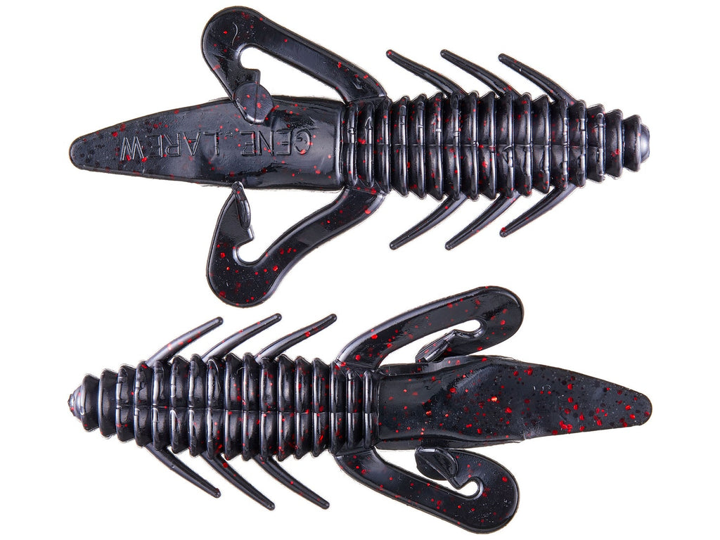 Gene Larew 3.5" Biffle Bug Jr. 8pk black neon