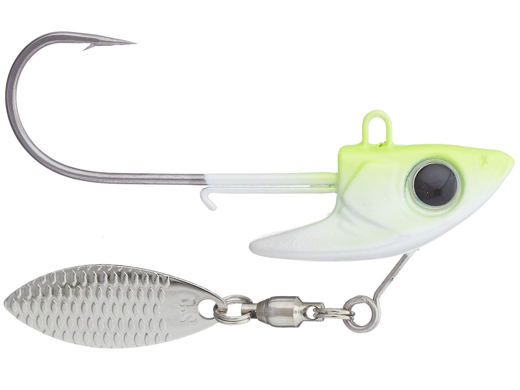 Damiki Rig Underspin Heads Chartreuse 0