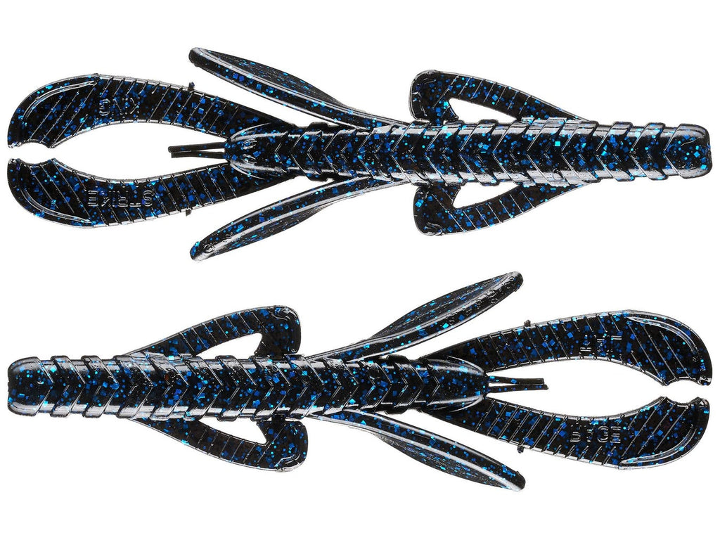 Strike King Rage Hawg Black Blue Flake