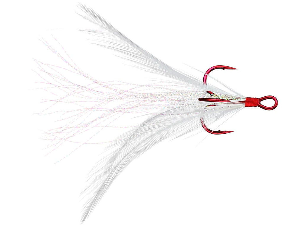 Owner Tournament Trailer Feathered Trebles White Flash - Red Hook