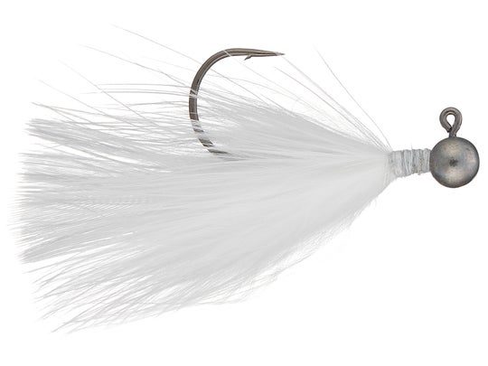 Queen Tackle LS Tungsten Ping Hair Jig White