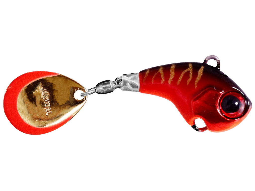 Jackall Deracoup Tail Spinner HL Red Tiger