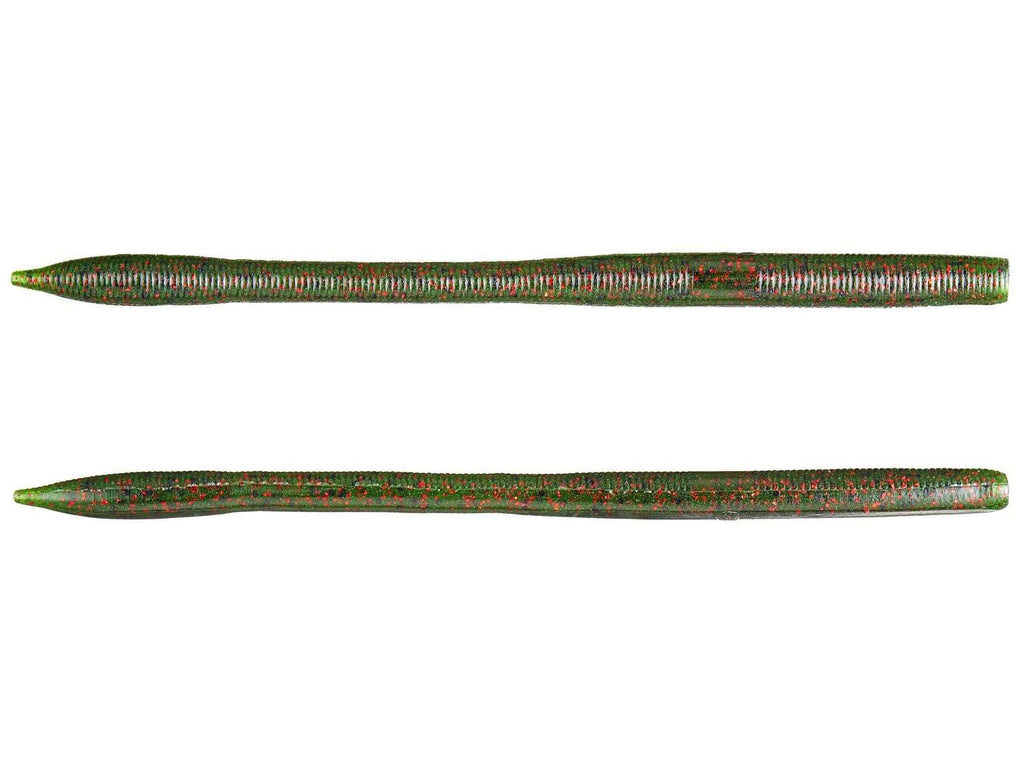 Yamamoto Sensei Straight Tail Worm Watermelon Blk Red Flake - 208