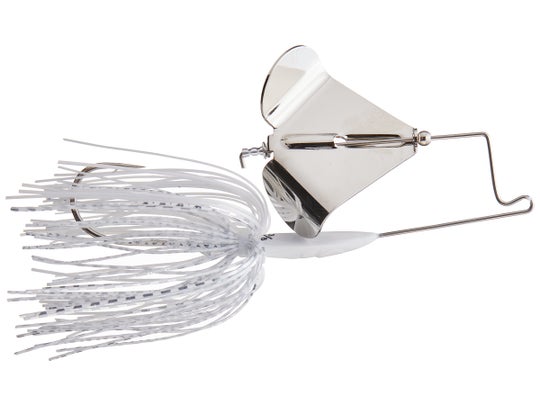 Buckeye Lures Buzzerk Single Bladed Buzzbait White Nickel Blade 1 8oz