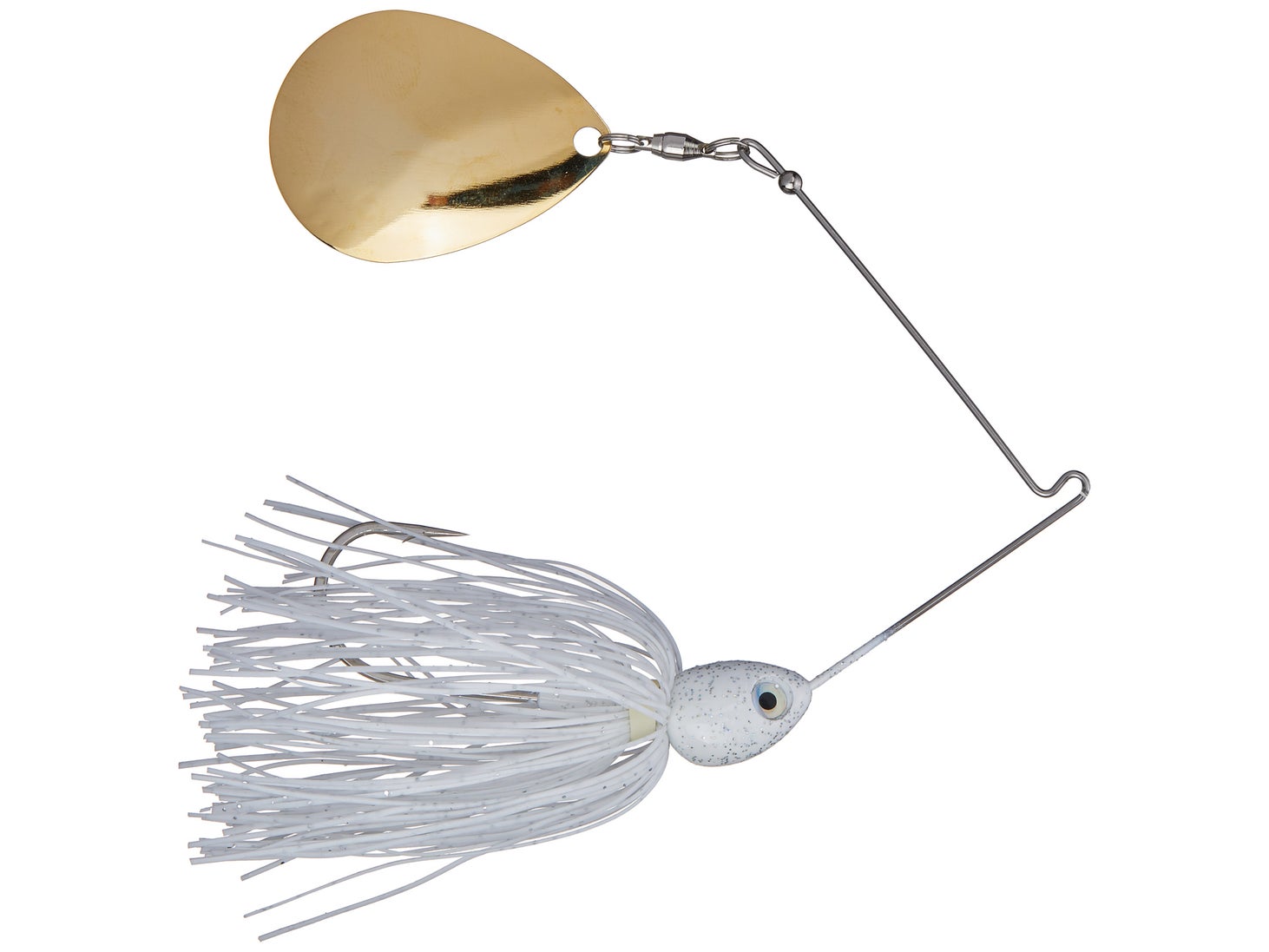 Santone Lures Pretender Colorado Spinnerbait White - Colorado Gold