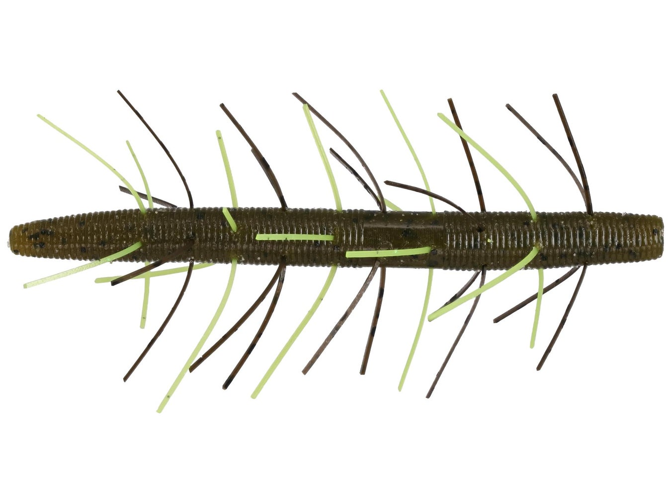 Yamamoto Fuzzy Senko 297C Green Pumpkin Chartreuse