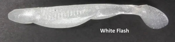 Double Z Lures Baby Swayback Swimmer 3.25"(D) White Flash