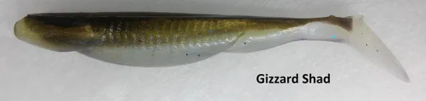 Double Z Lures Baby Swayback Swimmer 3.25"(D) Gizzard Shad