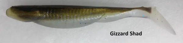 Double Z Lures Baby Swayback Swimmer 3.25" Gizzard Shad