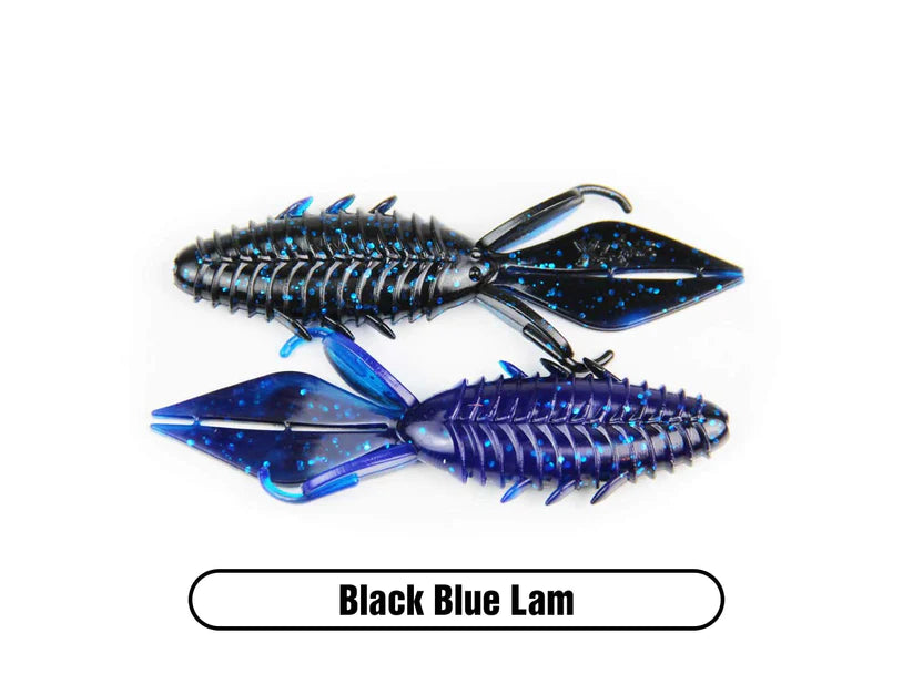 X Zone Lures Pro Series 4" Adrenaline Bug Black Blue Lam