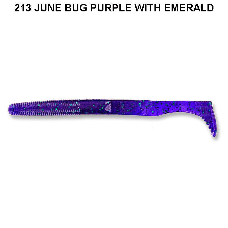 Yamamoto 5" Swimsenko 213 - Purple w Emerald Flake