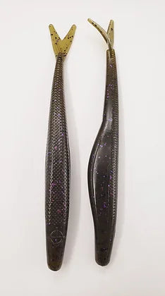 Cross Bait 6" Big Sista Twitch Green Pumpkin Purple