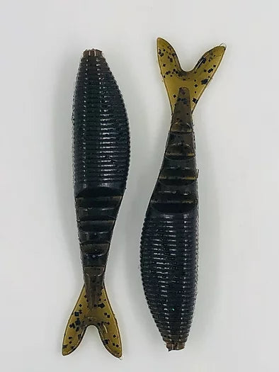 Cross Bait Wack'm Fish Tail Trailer Green Pumpkin