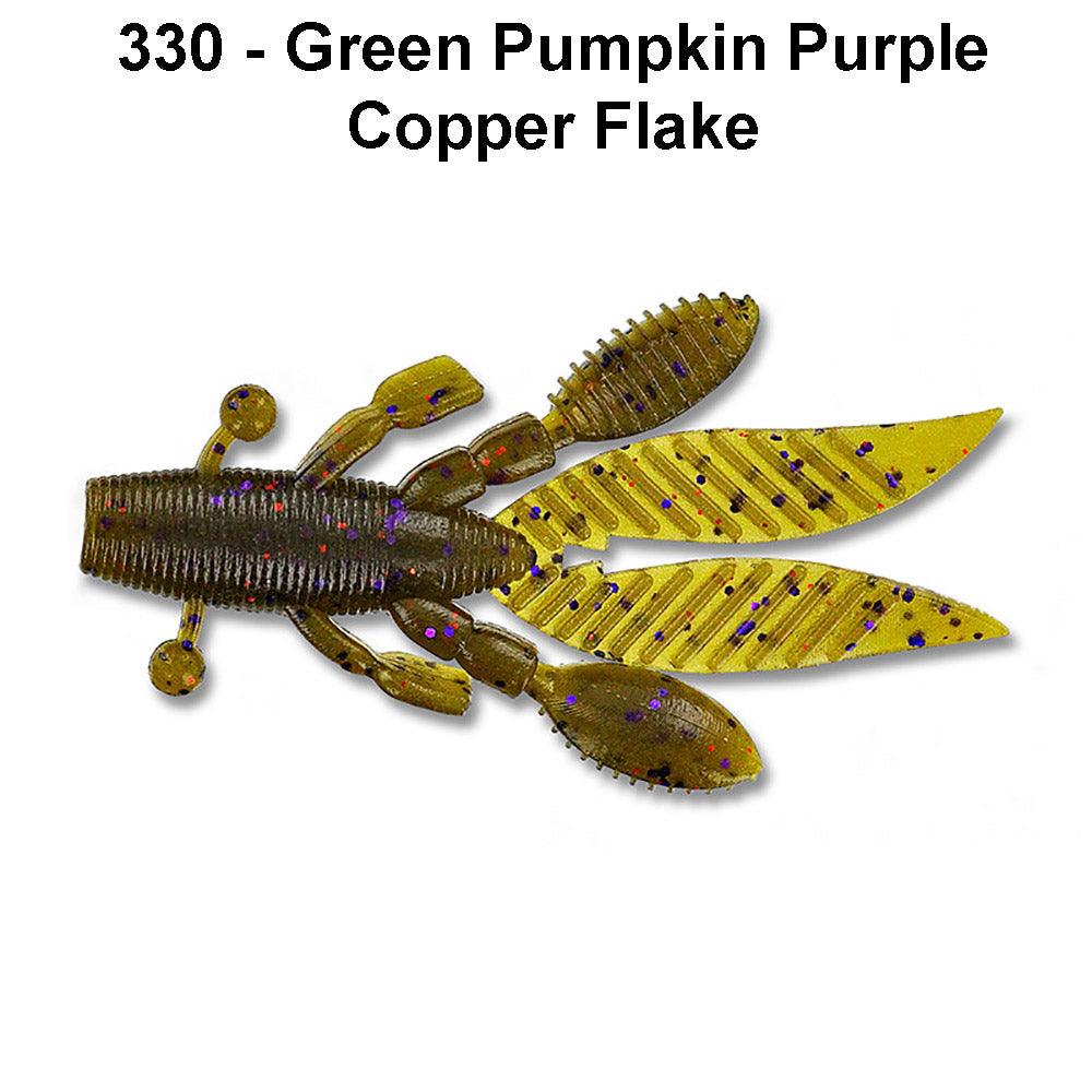 Yamamoto Flappin Hog 3.75" Green Pumpkin Purple Copper