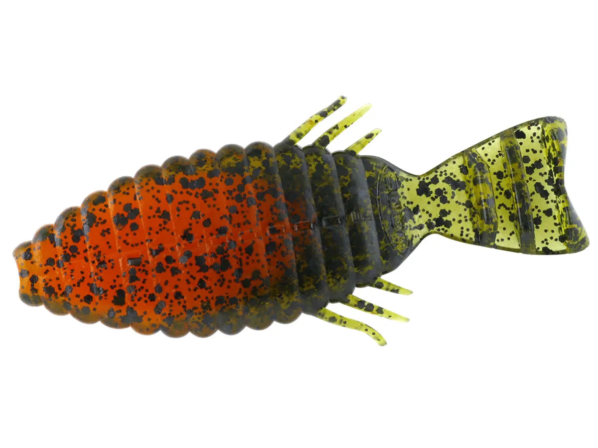 Deps BullFlat 3.8" #51 Green Pumpkin Orange