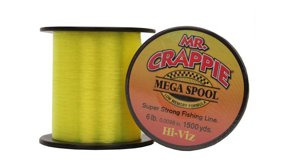 Mr. Crappie Monfilament Line Mega Spool, 6Lb 1500Yd Camo