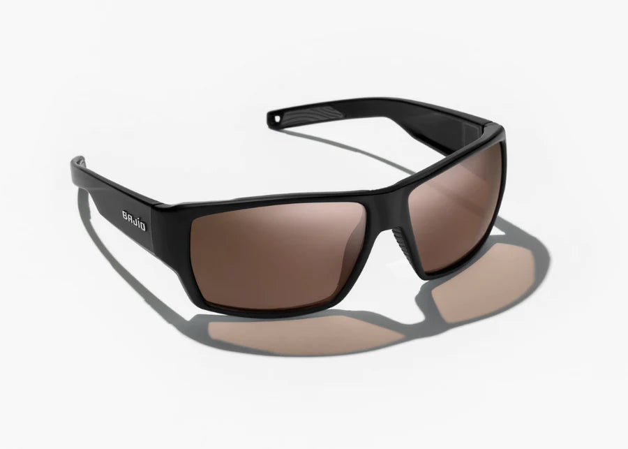 Bajio Vega Sunglasses Black Matte/Copper Poly
