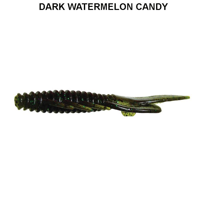 Gene Larew 3.5" Biffle Bug Jr. 8pk dark watermelon candy