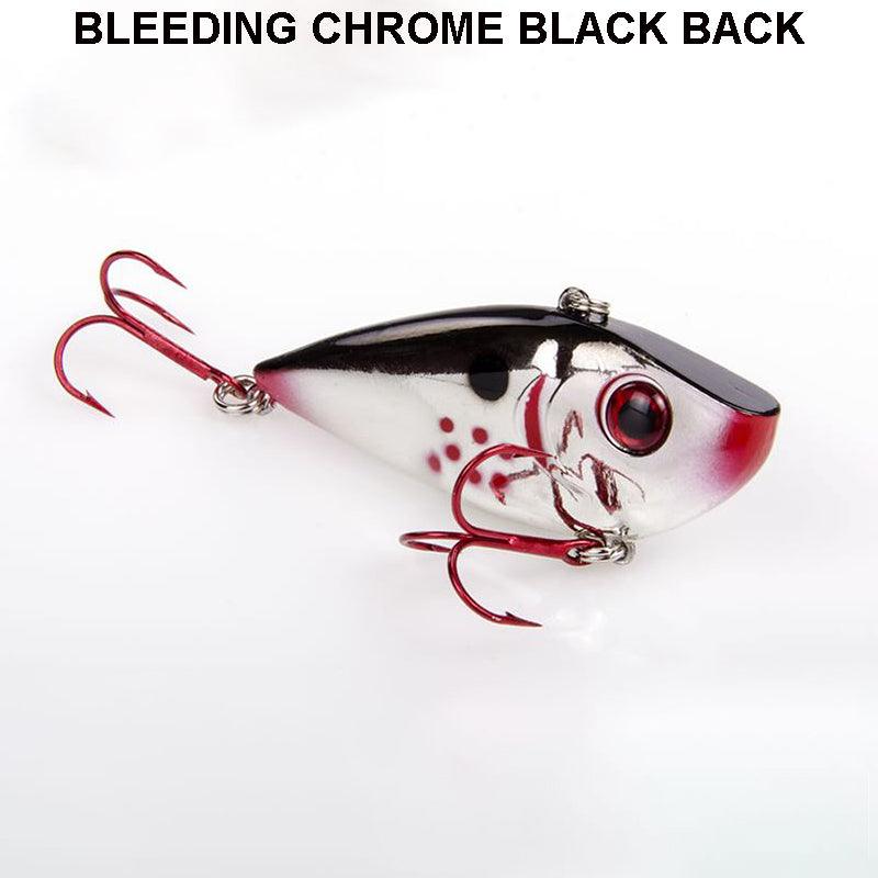 Strike King Red Eye Shad 1/2oz Bleeding Chrome Black Back
