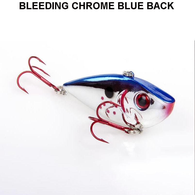 Strike King Red Eye Shad 1/2oz Bleeding Chrome Blue Back
