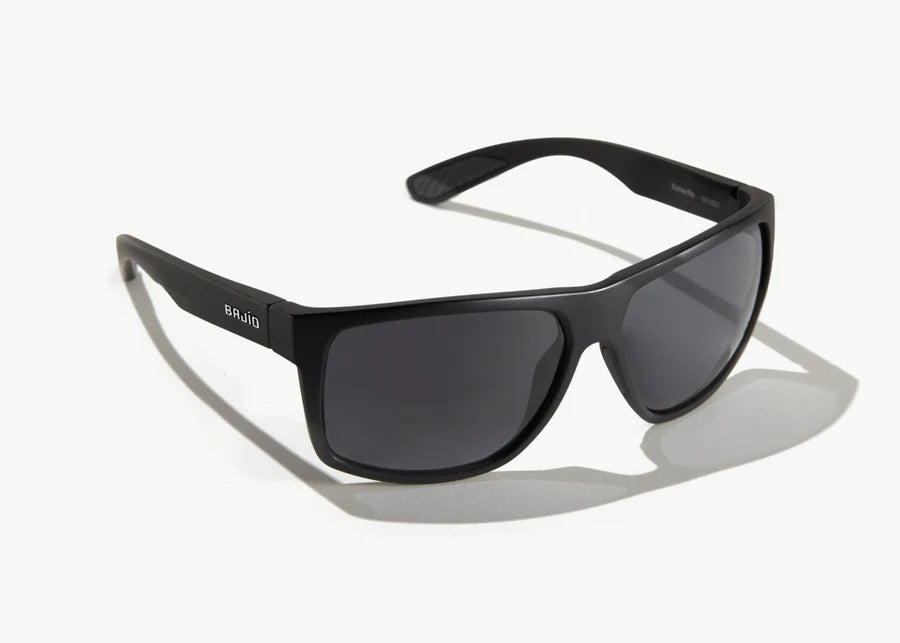 Bajio Bales Beach Sunglasses Black Matte/Grey Poly