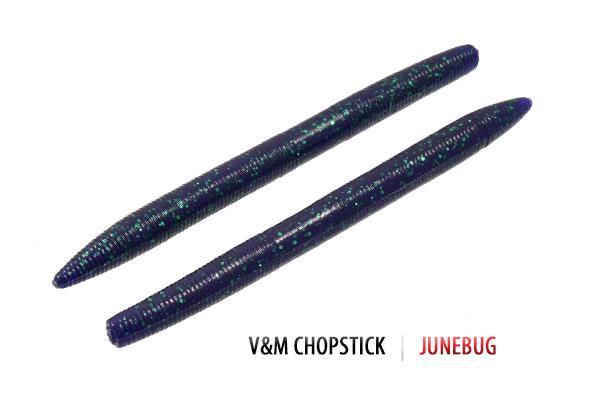 V&M Chopstick Worm 10pk June Bug **