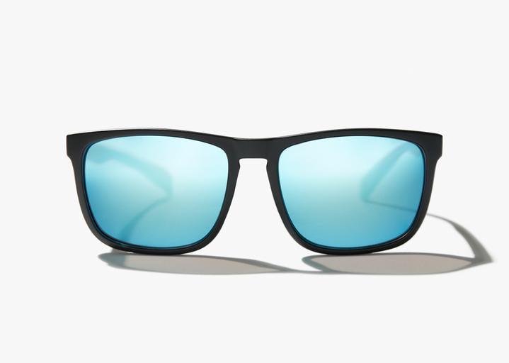 Bajio Calda Sunglasses Black Matte Trevally Blue Glass Lens