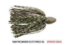 V&M Elite Punch Jig Sprayed Grass 3/4oz