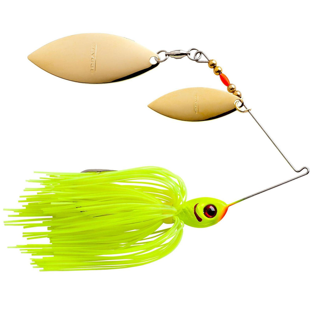 Booyah Blade Double Willow Spinnerbait Chartreuse DBL Wil Gld 1 2oz