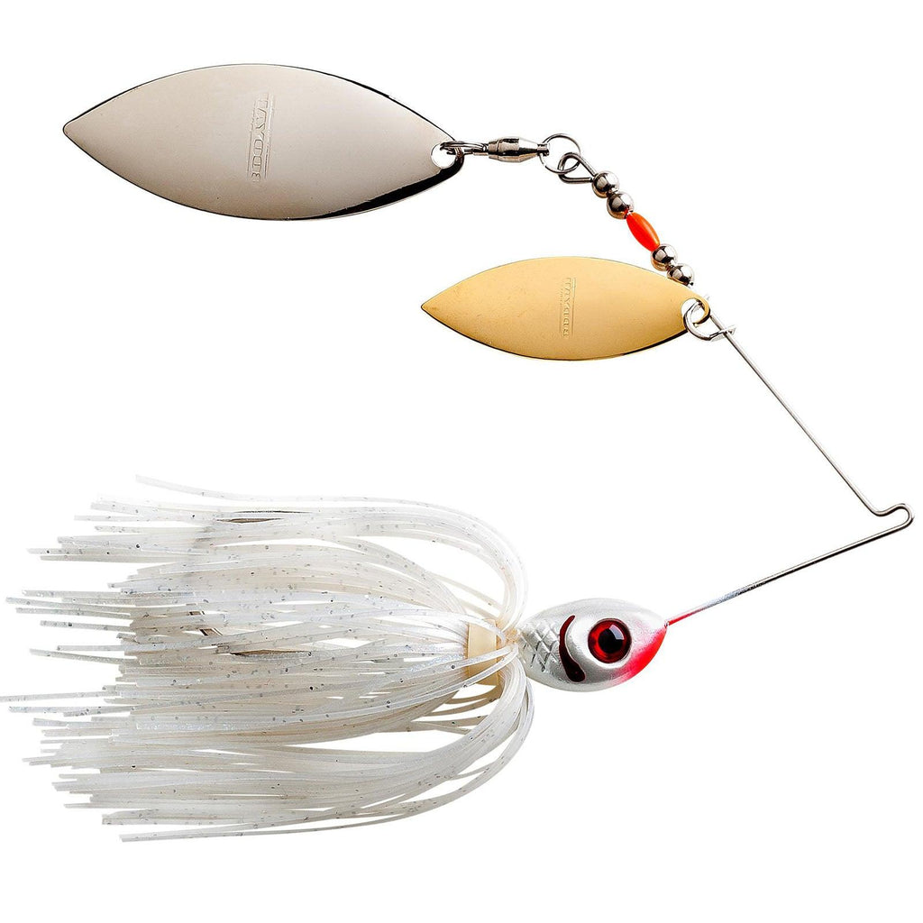 Booyah Blade Double Willow Spinnerbait Satin Silver Glimmer DBL Wil Sil Gld