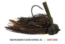 V&M Pacemaker Flatline Football Jig Candy Craw 3 4oz