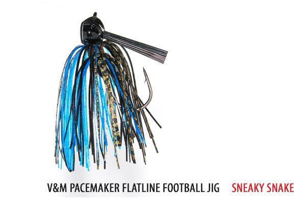 V&M Pacemaker Flatline Football Jig Sneaky Snake